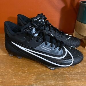 Nike Vapor Edge Elite 360 2 Black White Football Cleats FD5713-006 - Size 10.5